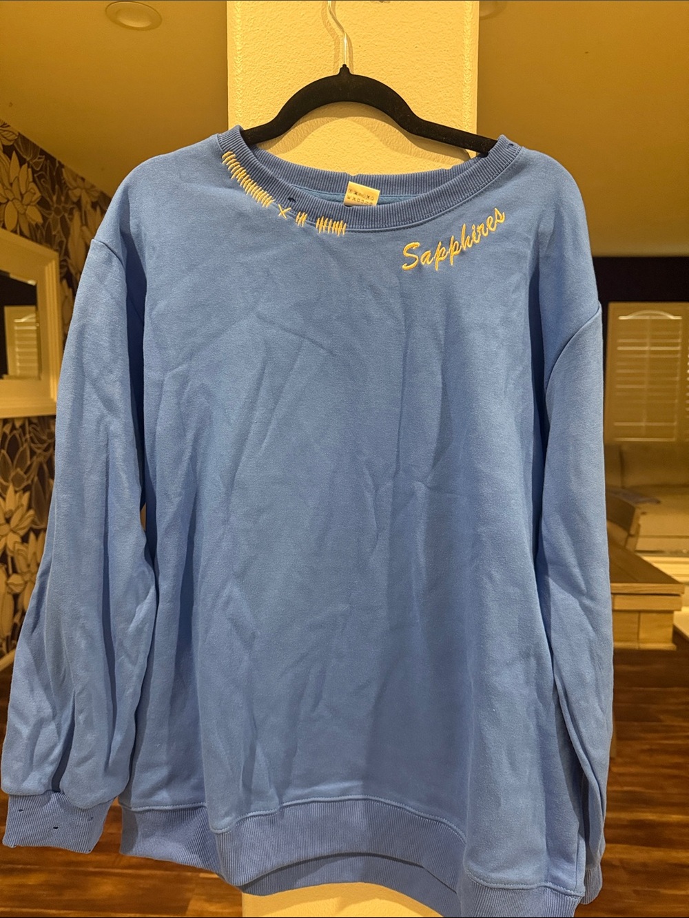 Women's Light Blue Crewneck Sweatshirt